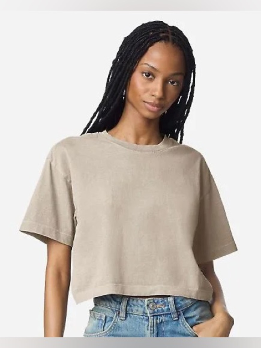 URBAN OUTFITTERS BDG Taupe Boxy Tee NWT